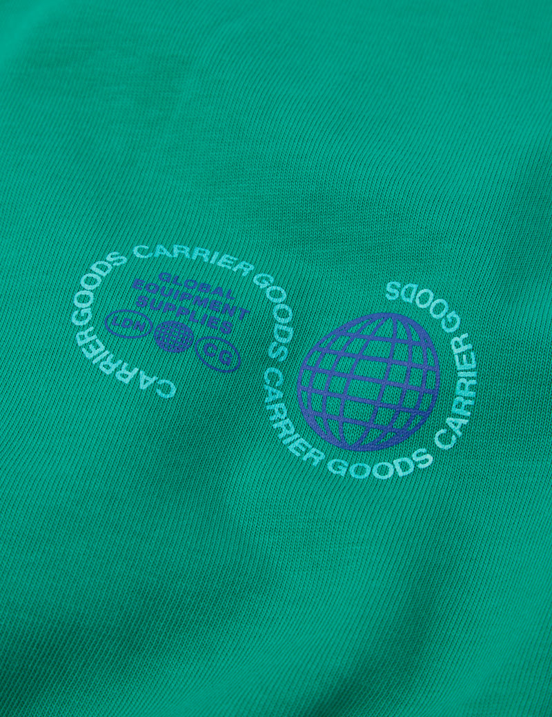 キャリアグッズロゴTシャツ-テニスグリーン