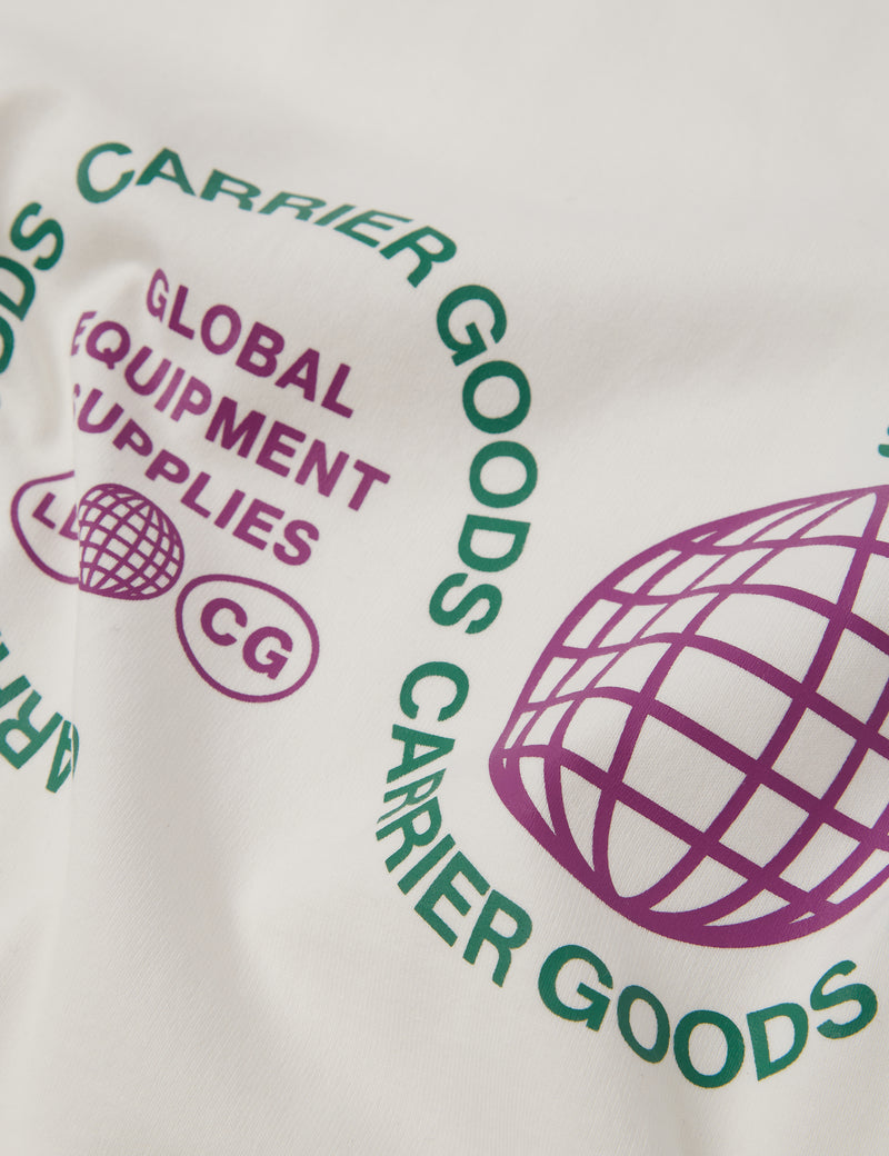 T-shirt à manches longues avec logo Carrier Goods - Blanc