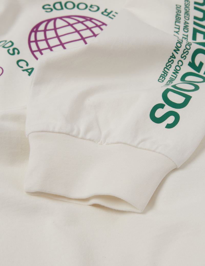 T-shirt à manches longues avec logo Carrier Goods - Blanc