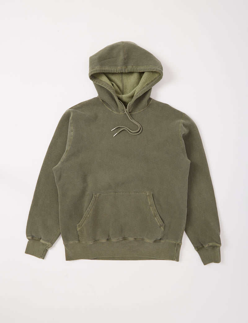 Bhode Pigment Dyed Hoodie（Organic/Canada Origin、16oz）-ダスティセージ