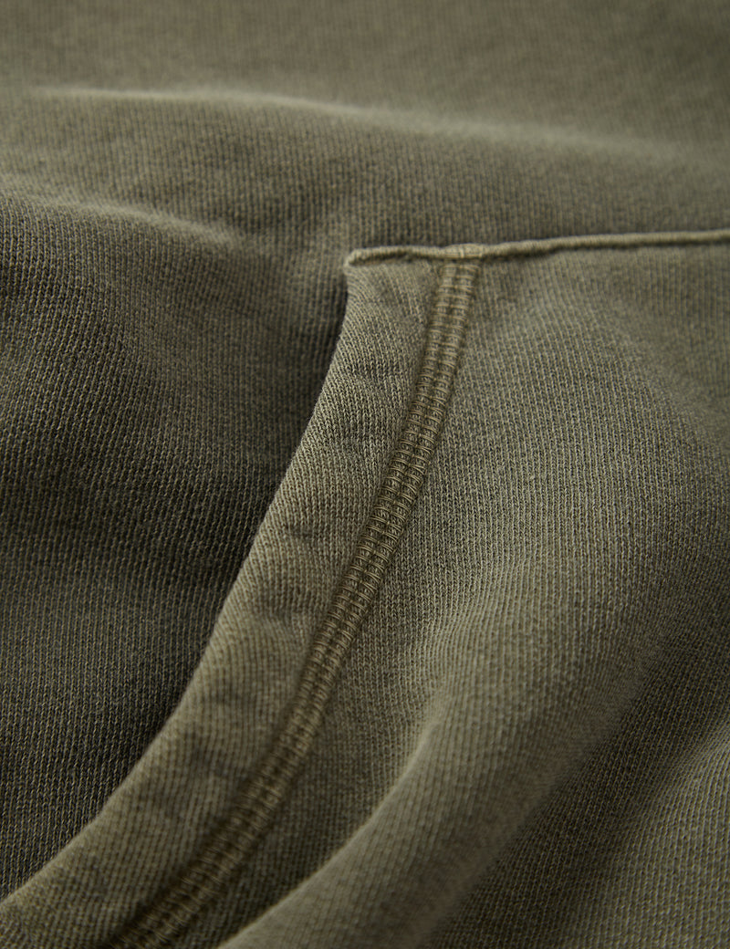 Bhode Pigment Dyed Hoodie（Organic/Canada Origin、16oz）-ダスティセージ