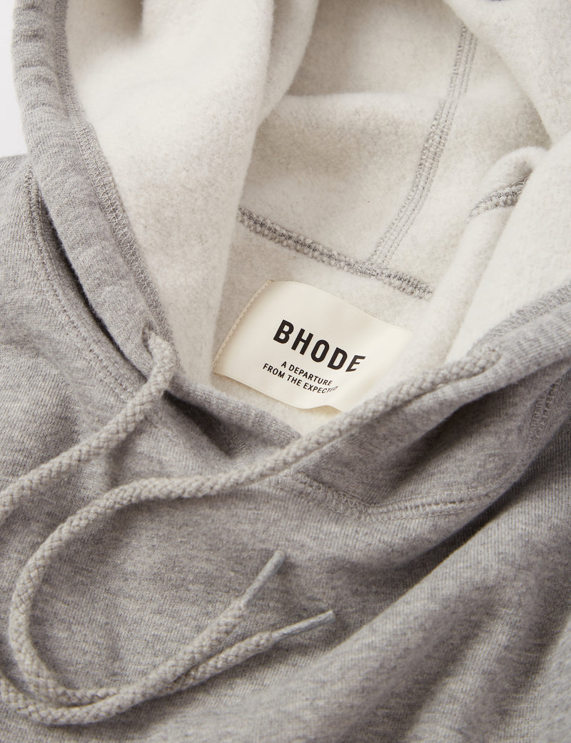 Bhode Pigment Dyed Hoodie（Organic/Canada Origin、16oz）-アーカイブグレー
