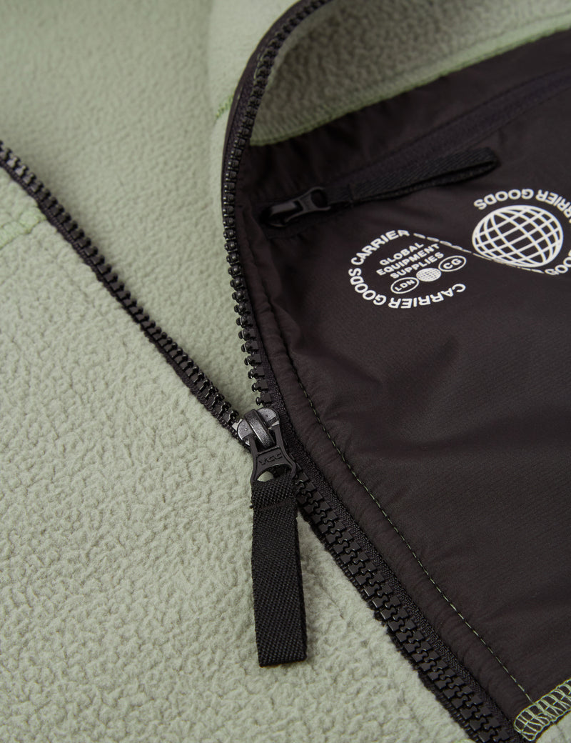 Carrier Goods Veste Polaire Borg - Vert Sauge