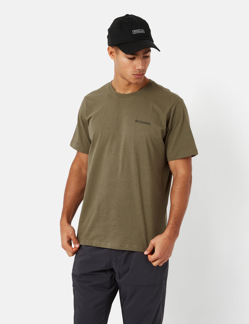 Columbia Rockaway River™ T-Shirt (Lakeside Badge) - Stone Green