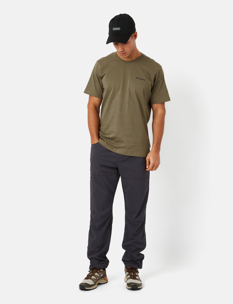 Columbia Rockaway River™ T-Shirt (Lakeside Badge) - Stone Green