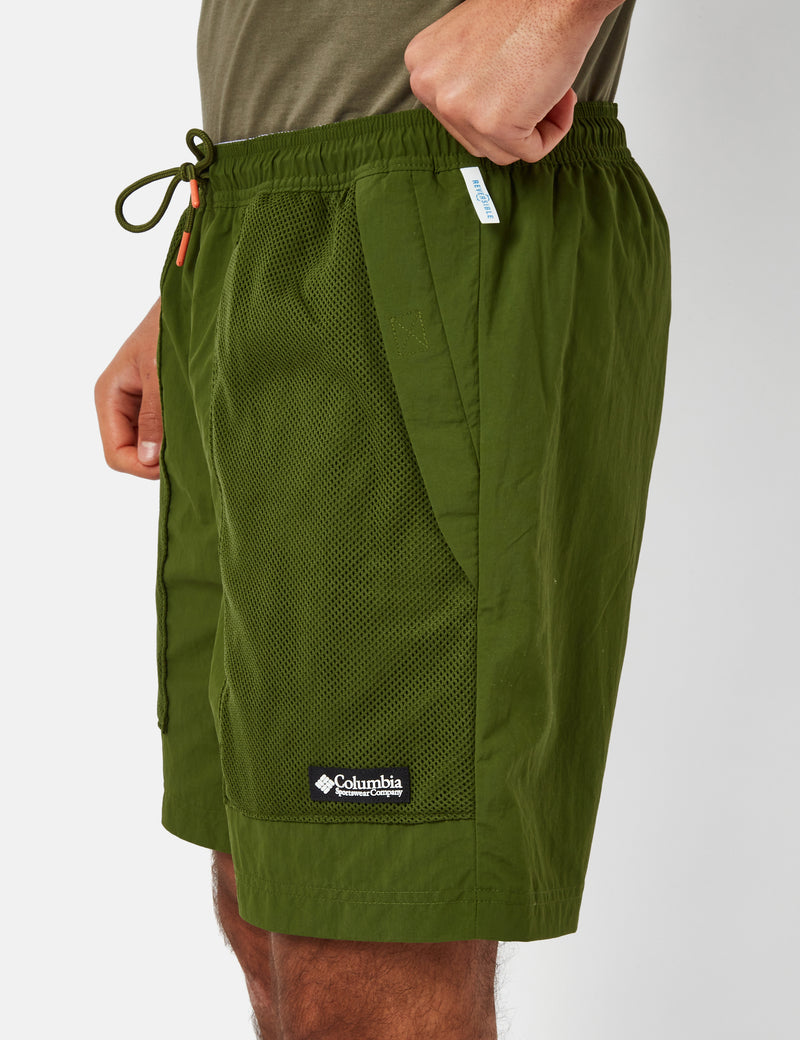 Columbia Deschutes Valley™ Reversible Shorts - Pesto Green/Frosted Purple