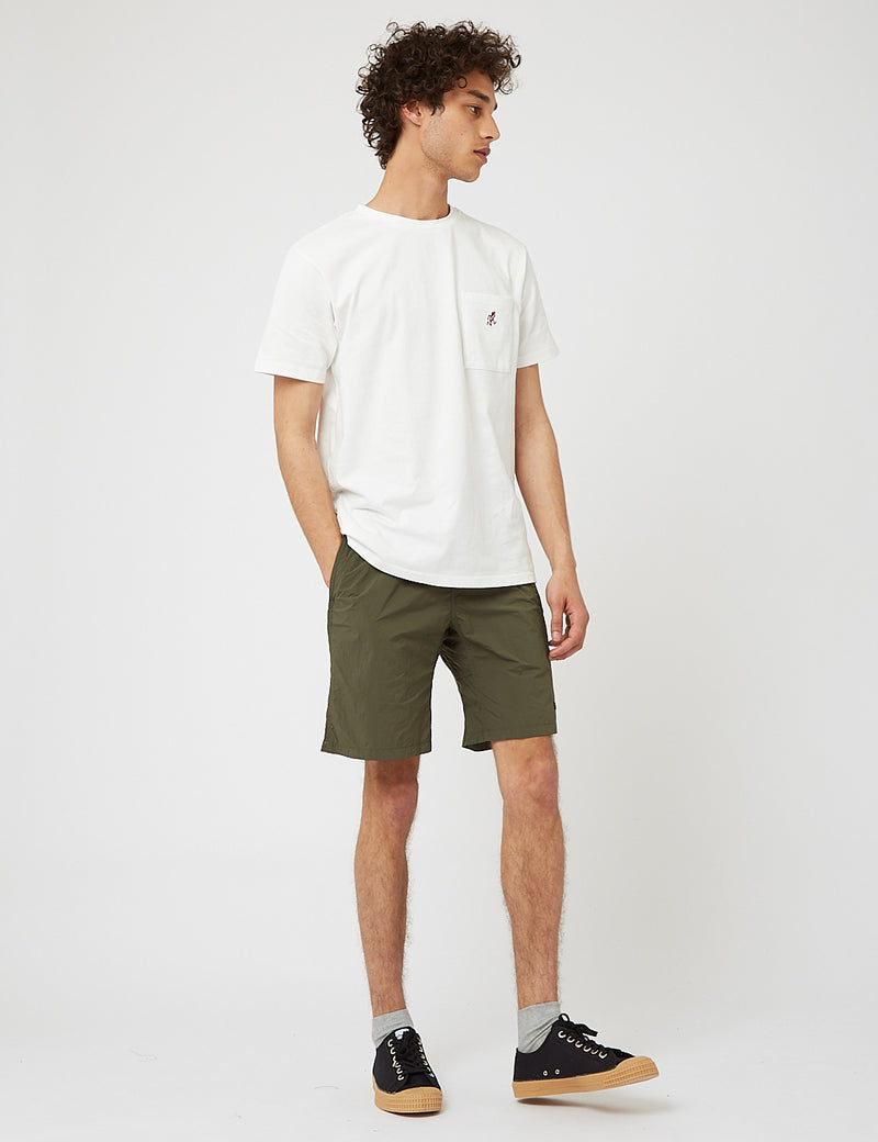 Gramicci Packbare G-Shorts (Twill) - Olivgrün