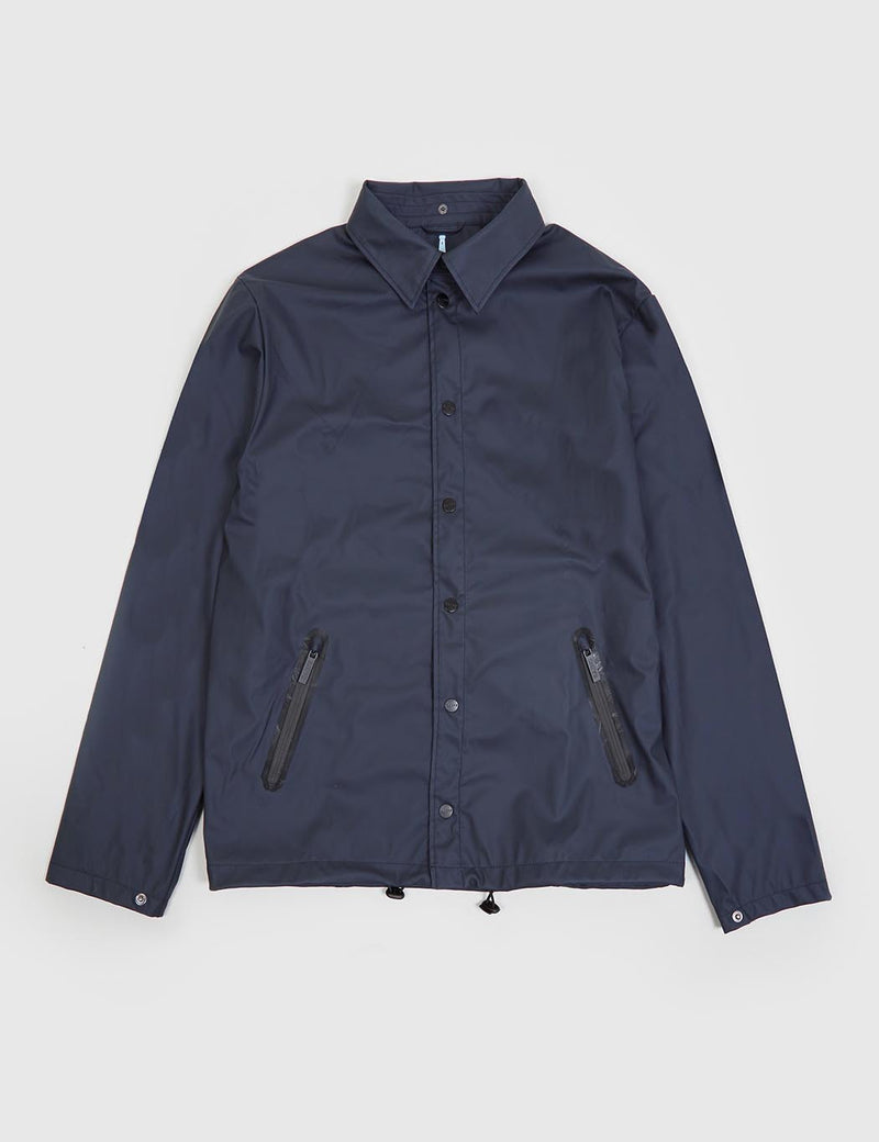Veste d'entraîneur imperméable Rains x Oi Polloi - Navy Blue