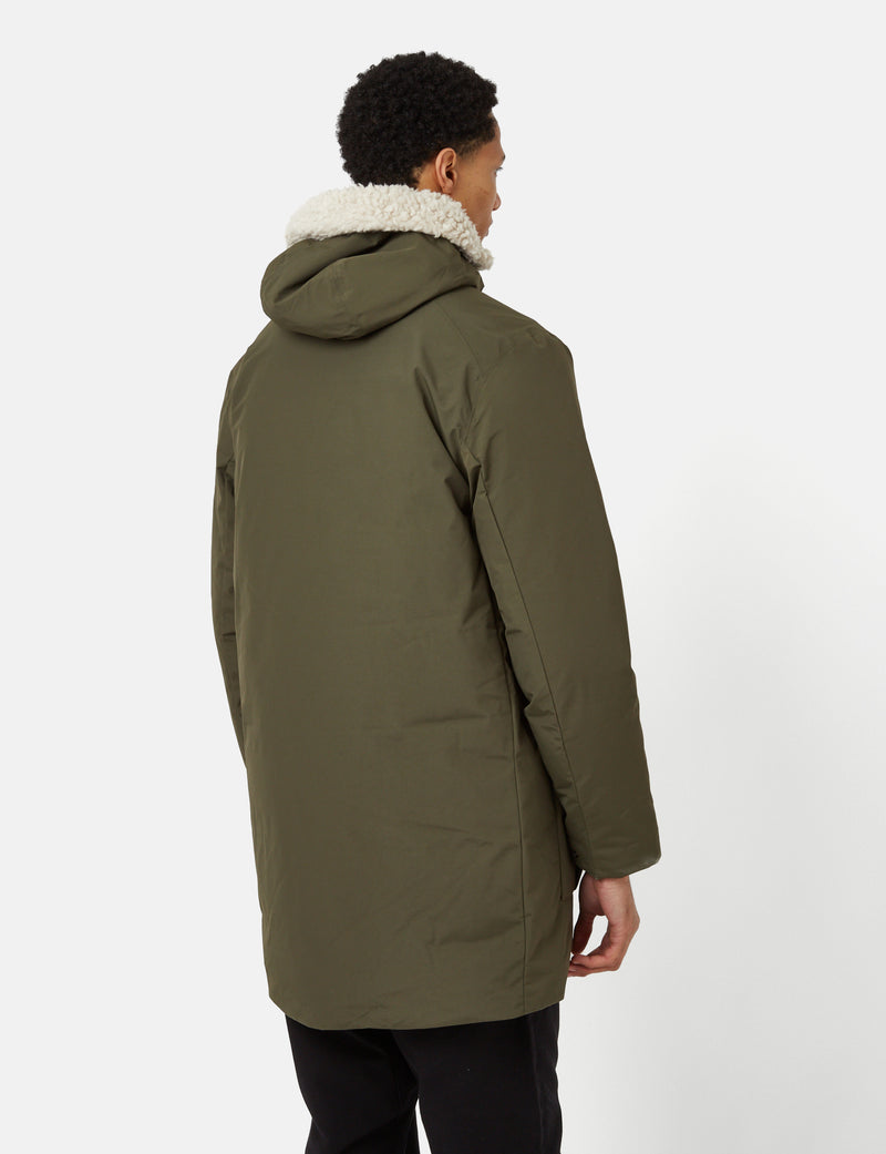 Patagoniaダウンドリフトパーカ-ベイスングリーン