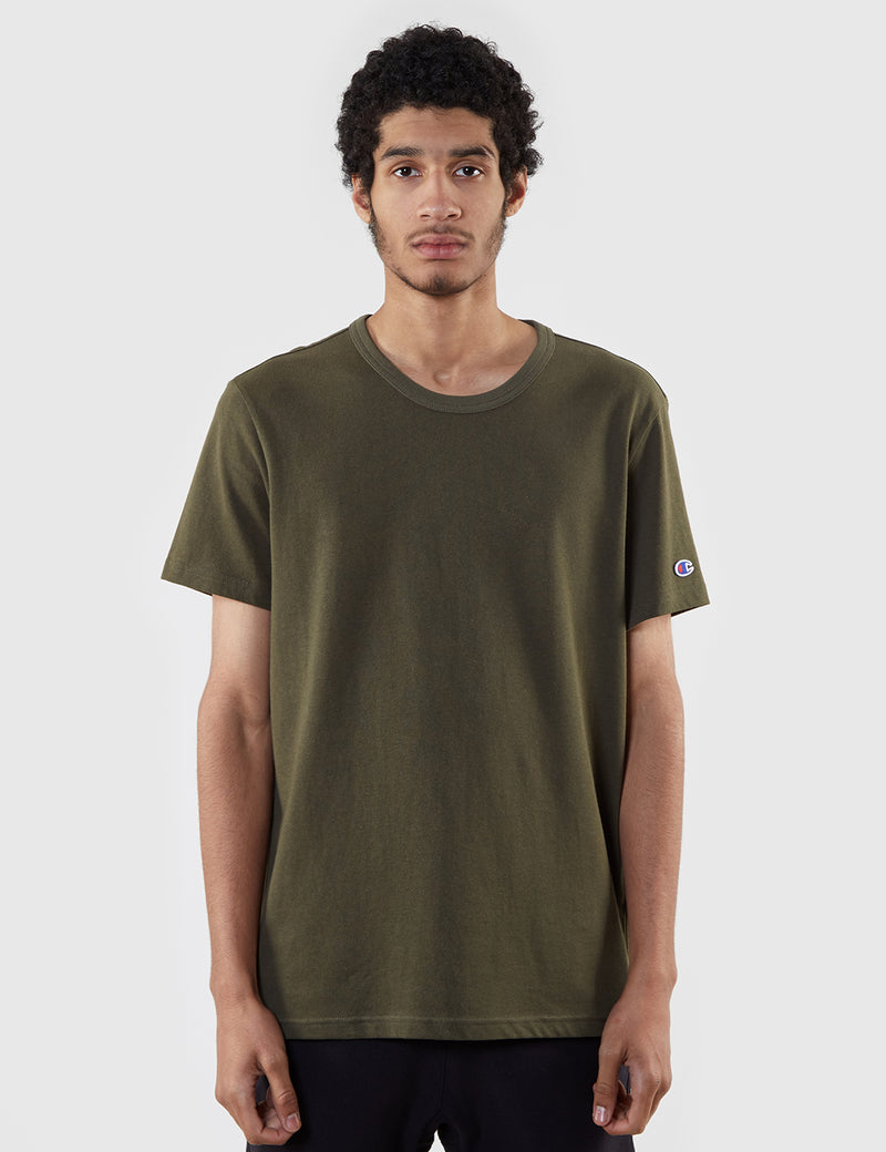 Champion Reverse Weave T-Shirt - Dark Green