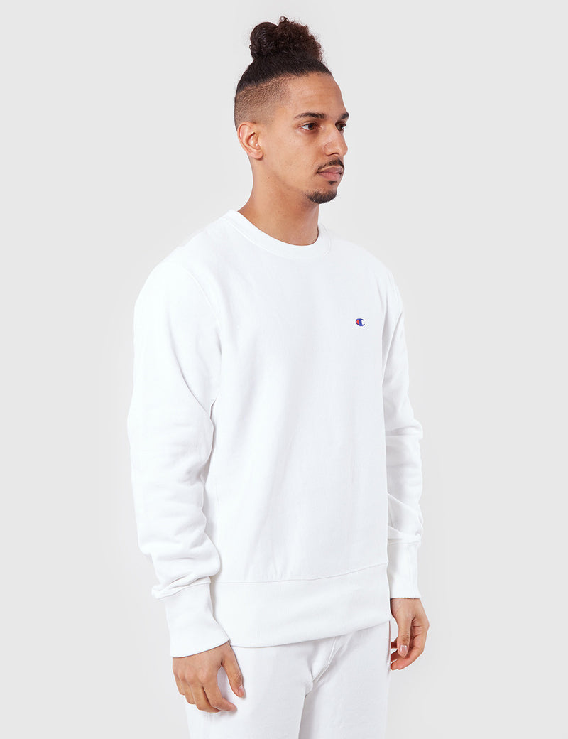 Champion Reverse Weave Sweatshirt - White