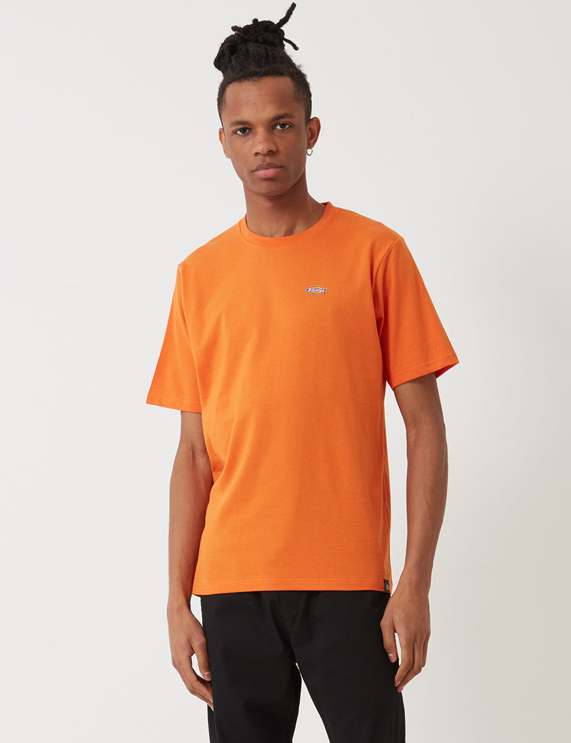 ディッキーズストックデールTシャツ-エナジーオレンジ