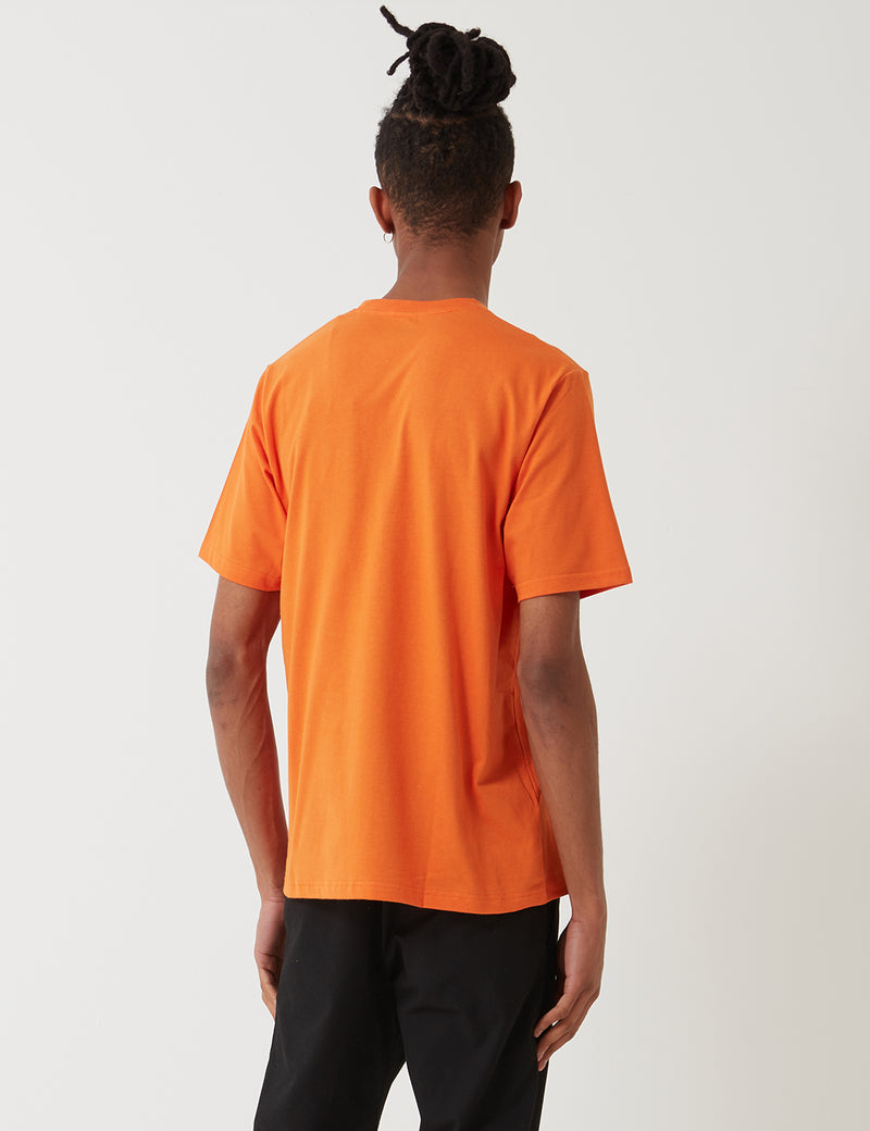 ディッキーズストックデールTシャツ-エナジーオレンジ