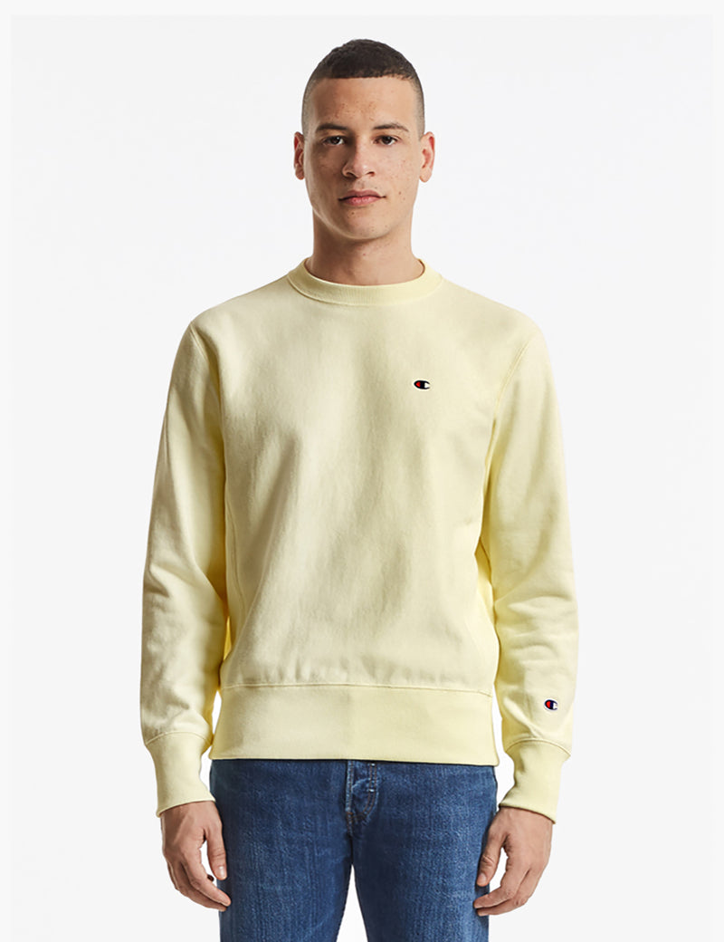 Champion Reverse Weave Sweatshirt - Light Yellow