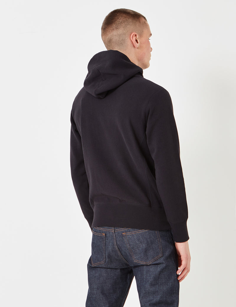 Champion Reverse Weave Hooded Sweatshirt - Black