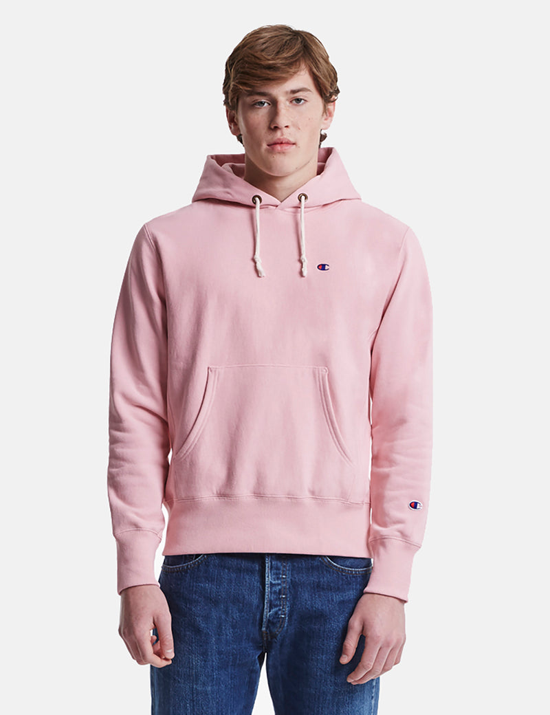 Champion Reverse Weave Hooded Sweatshirt - Pink