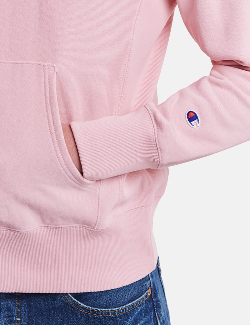 Champion Reverse Weave Hooded Sweatshirt - Pink