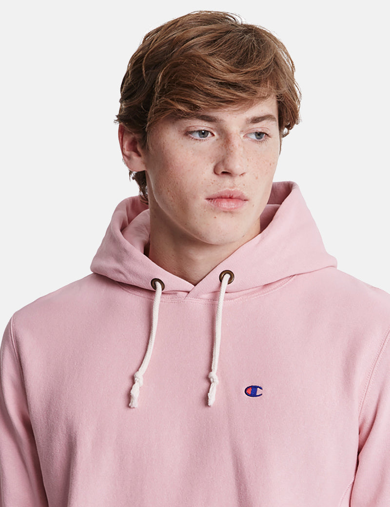 Champion Reverse Weave Hooded Sweatshirt - Pink