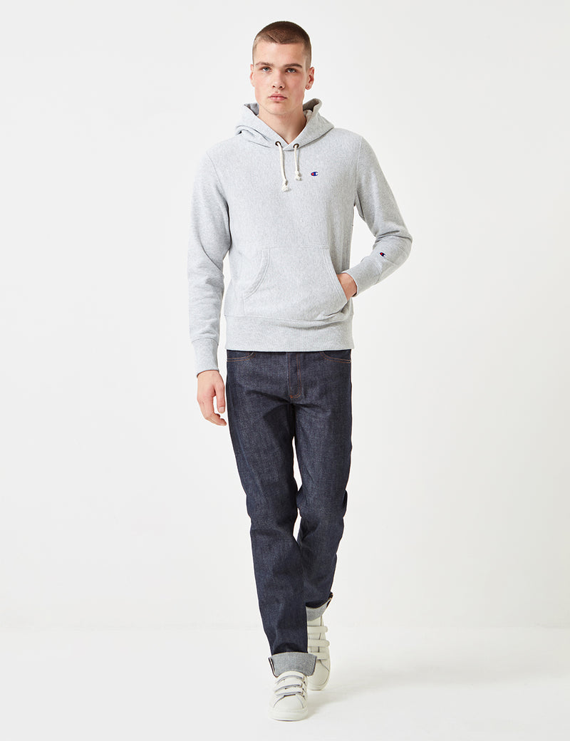Sweat à Capuche Champion Reverse Weave - Gris chiné