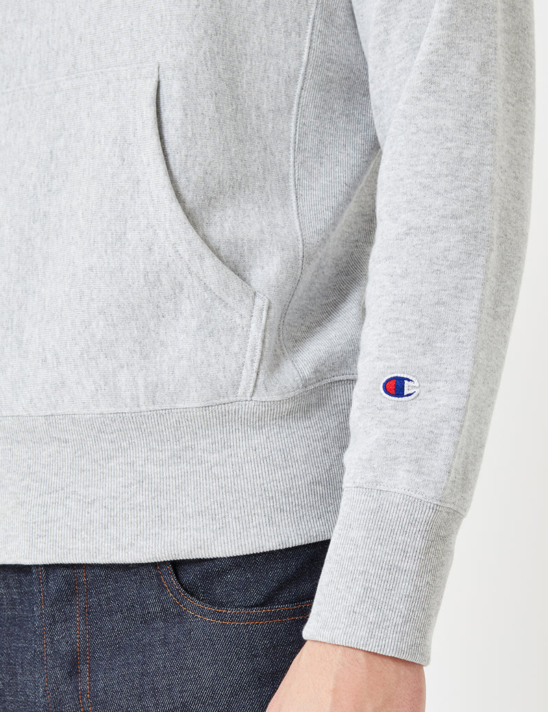 Sweat à Capuche Champion Reverse Weave - Gris chiné