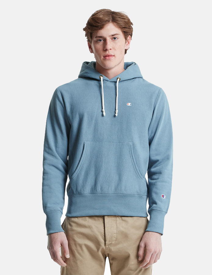 Champion Reverse Weave Hooded Sweatshirt - Petrol Blue
