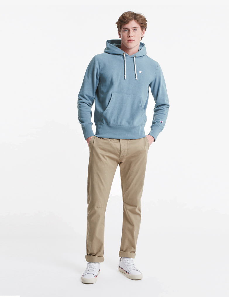 Champion Reverse Weave Hooded Sweatshirt - Petrol Blue