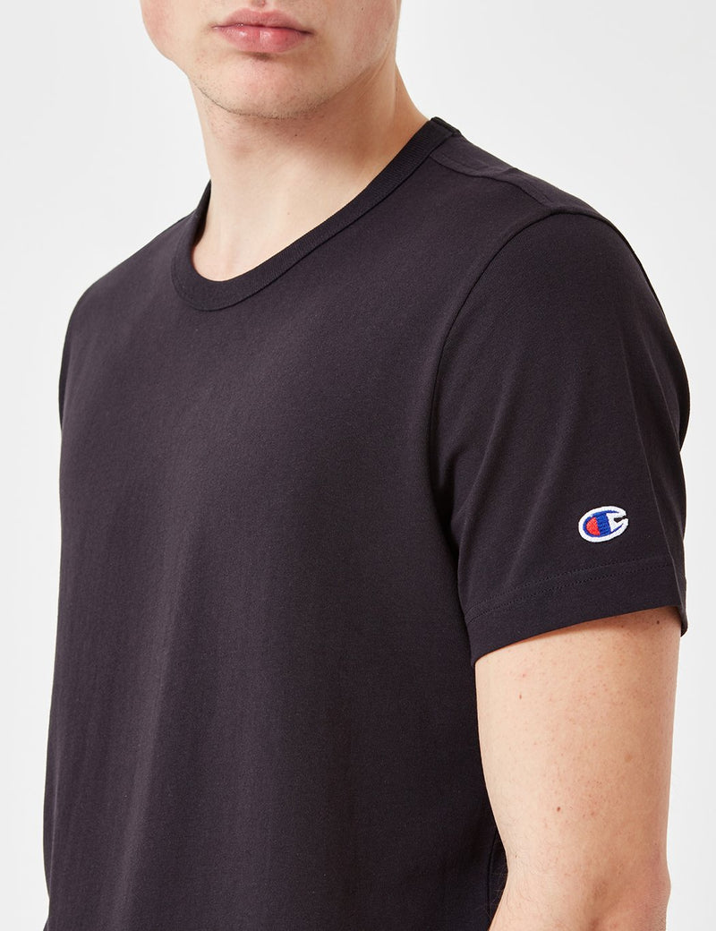 Champion Reverse-Weave T-Shirt - Schwarz