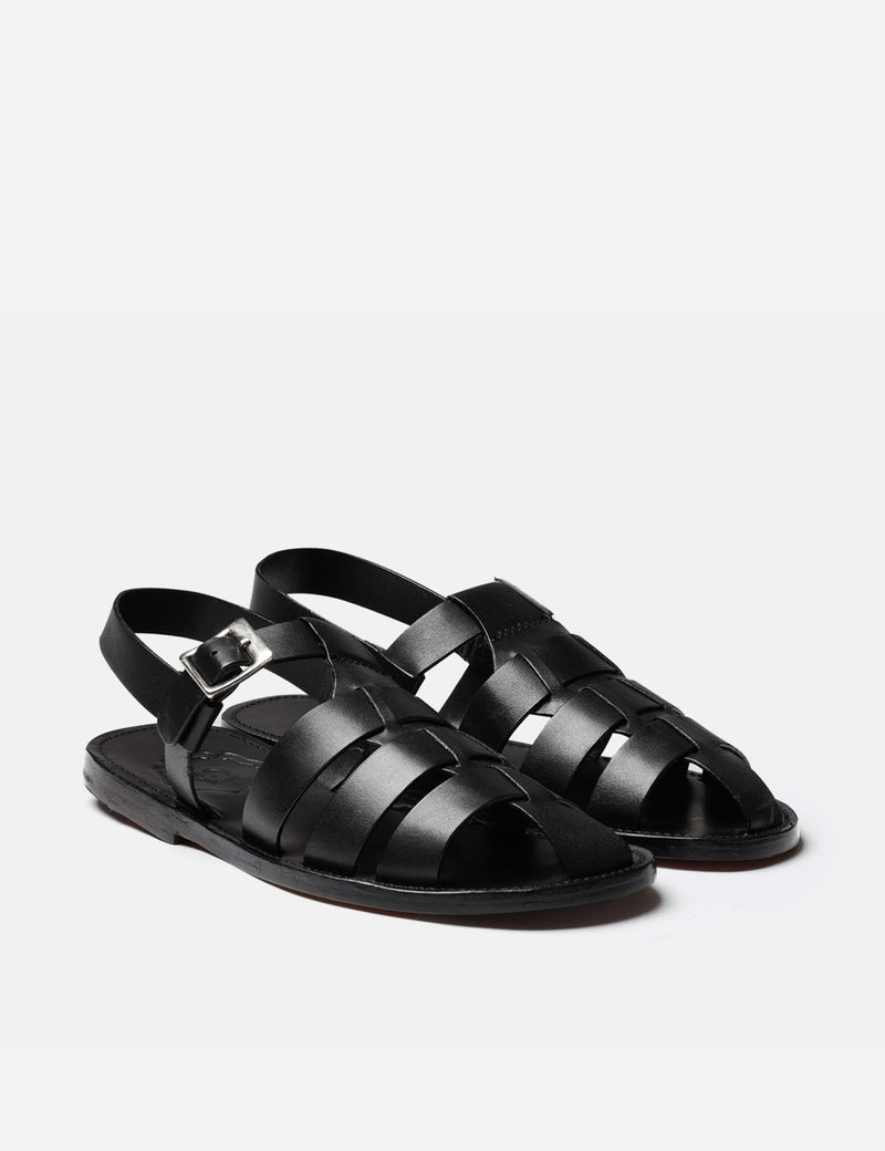 Womens Grenson Queenie Sandal (Leather) - Black