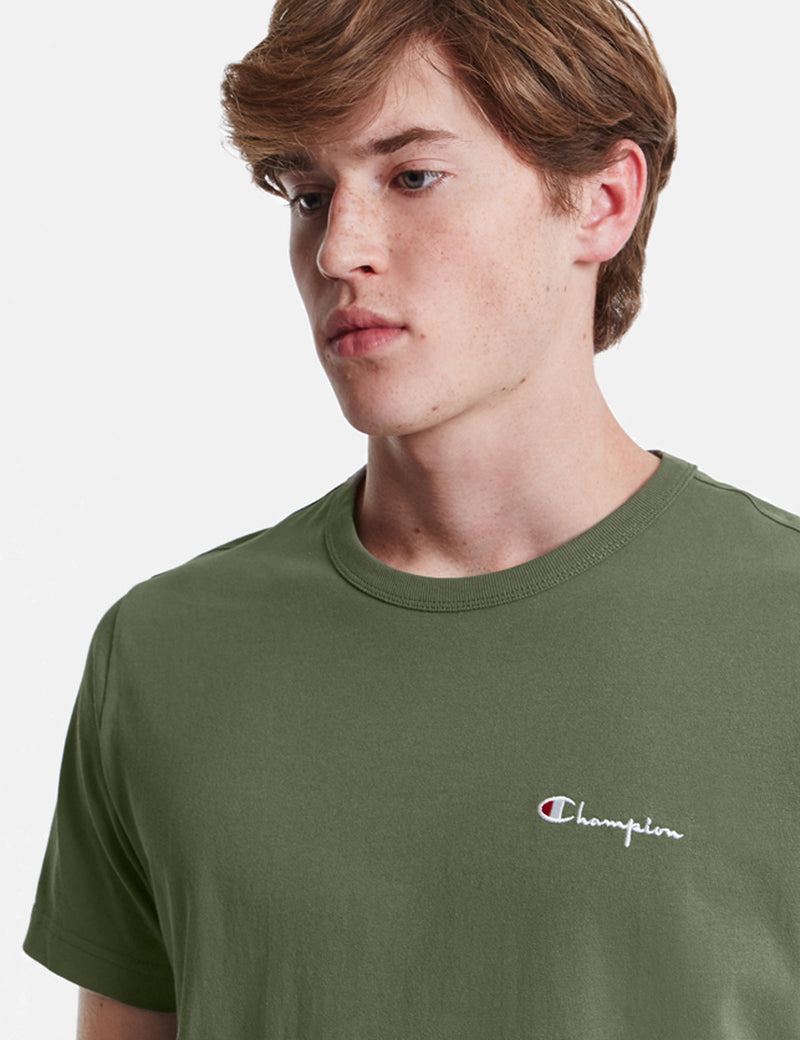 Champion Script Logo T-Shirt - Green