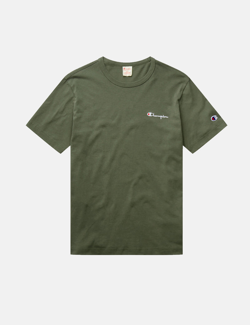 Champion Script Logo T-Shirt - Green