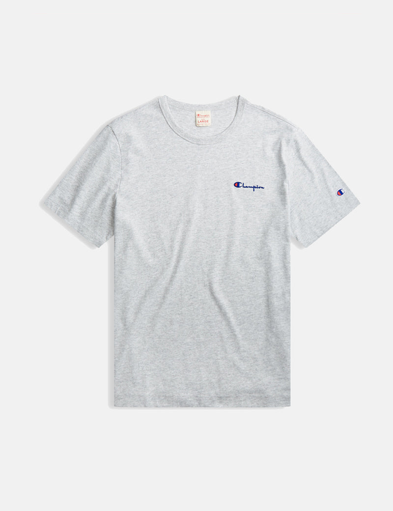 チャンピオンスクリプトロゴTシャツ-マールグレイ