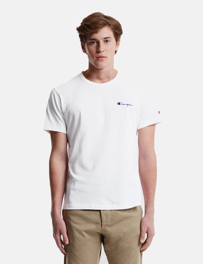 Champion Script LogoTシャツ-ホワイト