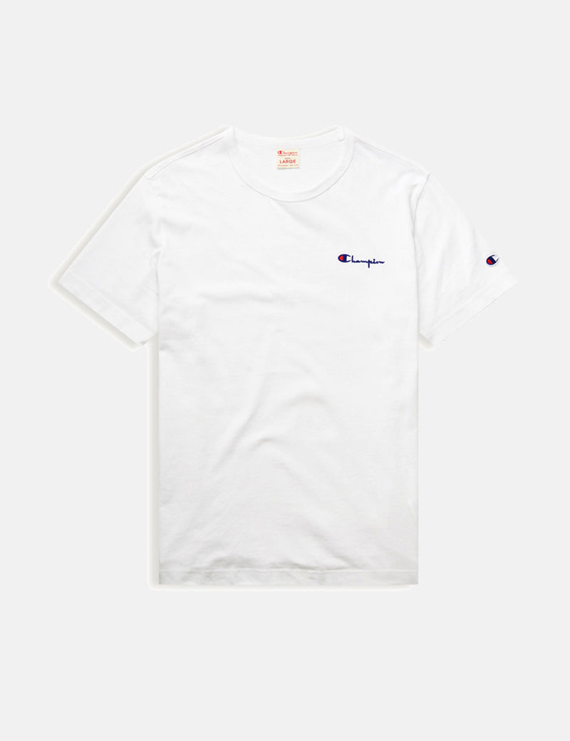 Champion Script LogoTシャツ-ホワイト