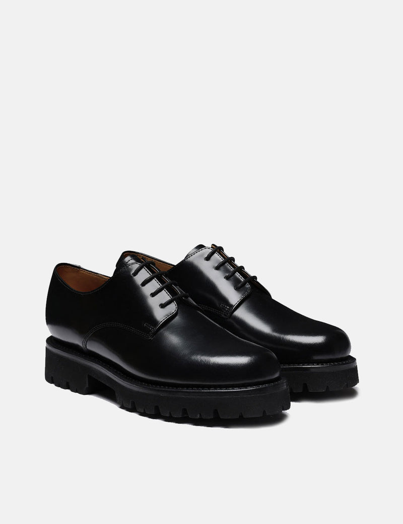 여성 Grenson Evie Derby 신발 (하이샤인) - 블랙