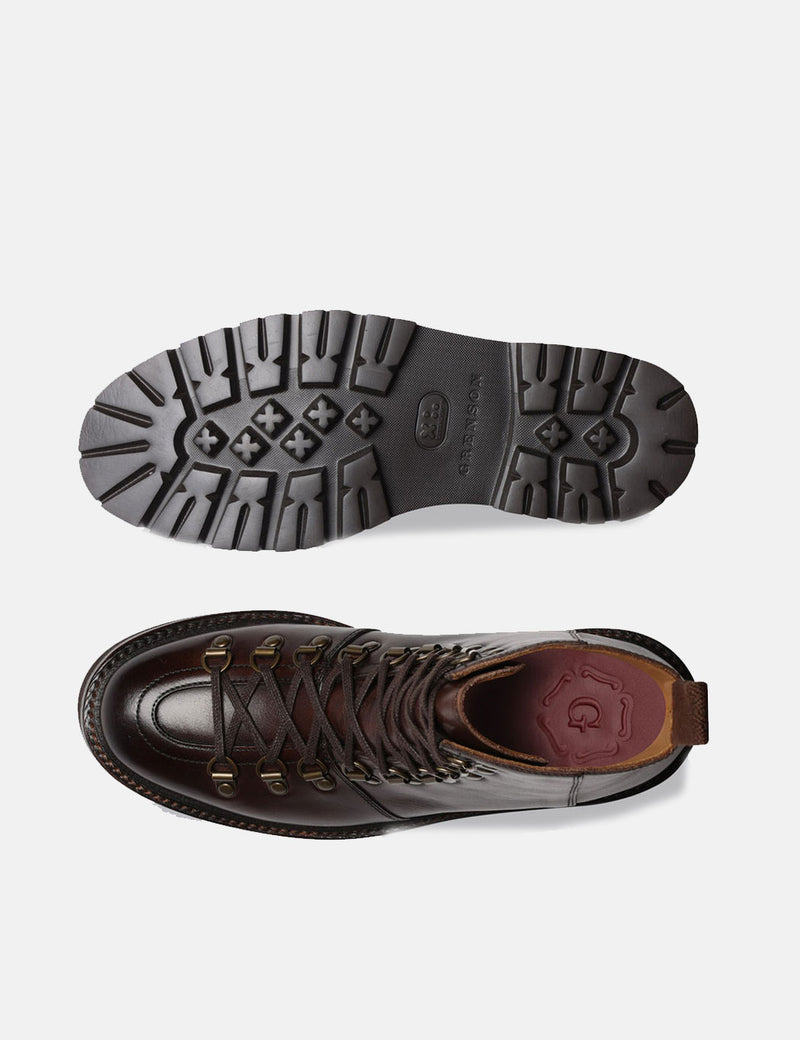 レディースGrensonナネットハイカーブーツ-ダークブラウン