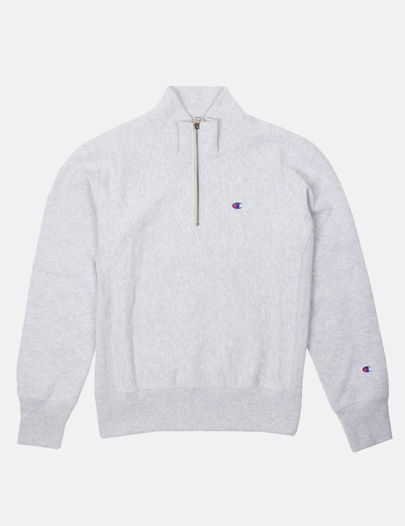 Champion Reverse-Weave Half Zip Sweatshirt - Marl Grau