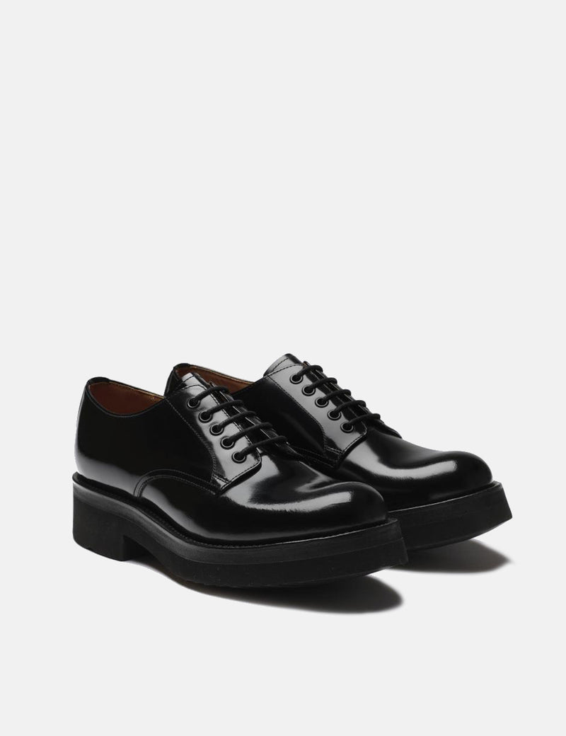 Damen Grenson Carol Derby Schuh (Hi Shine Leather) - Schwarz