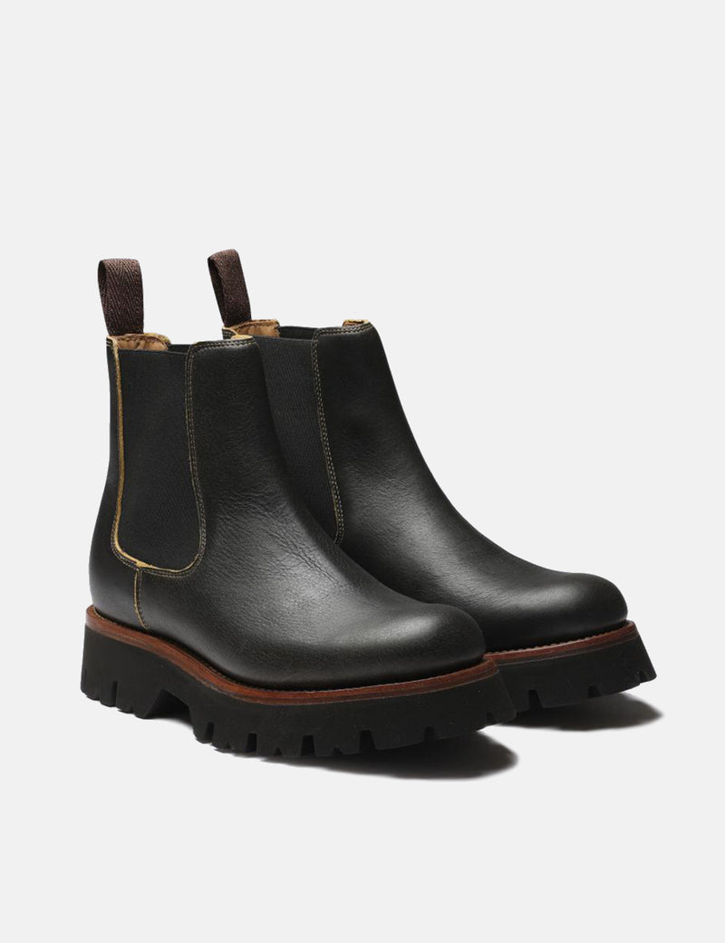 Bottes Chelsea Grenson Harlow pour femmes (cuir souple vintage) - Marron