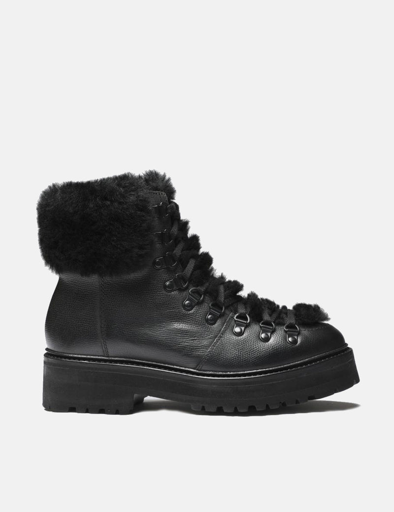 Bottes de Grenson Nettie pour femmes (cuir vintage) - Noir