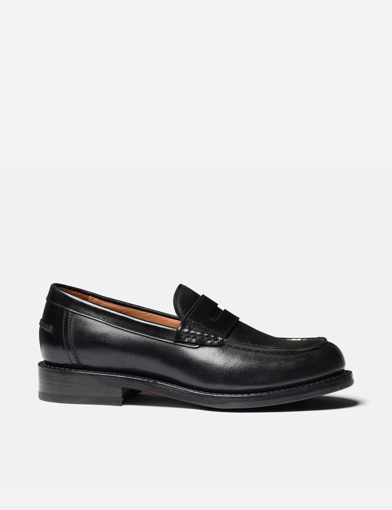 Womens Grenson Julie Loafer (Colorado Leather) - Black