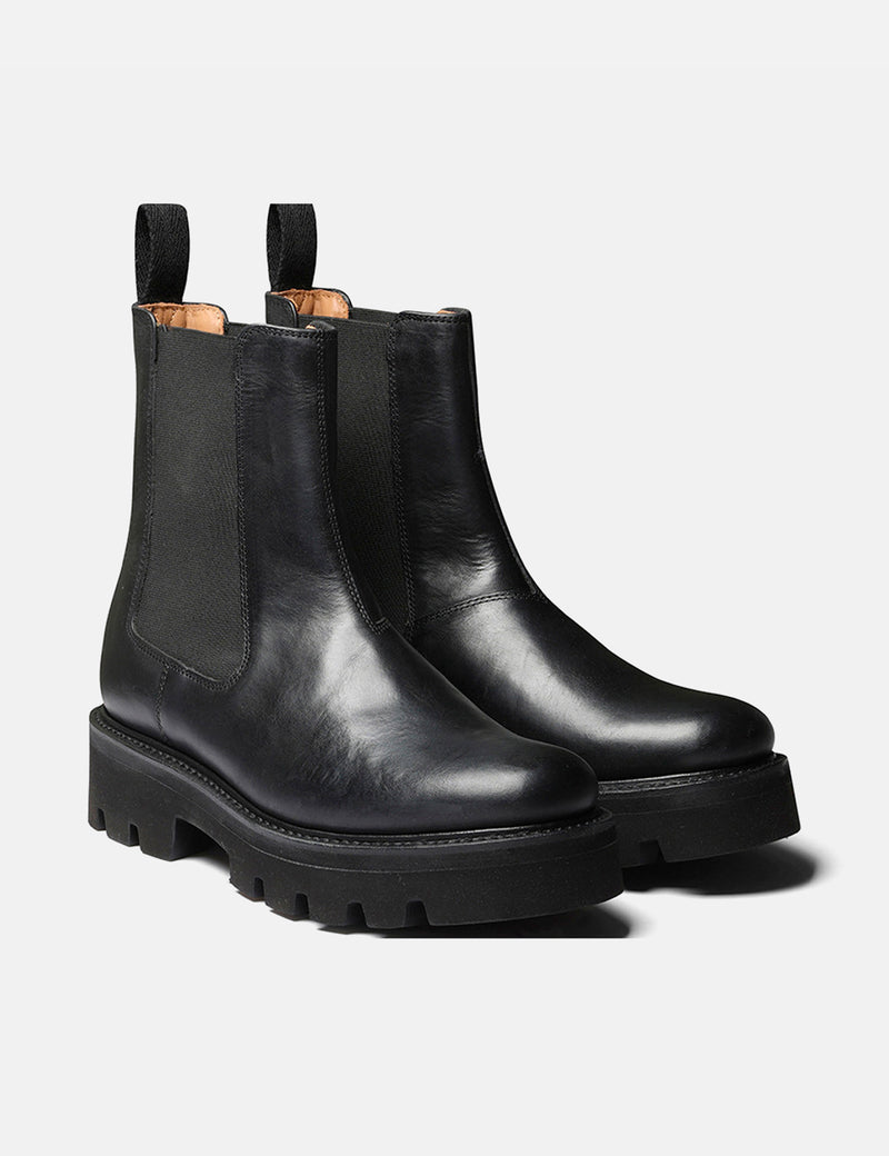 Womens Grenson Milly Chelsea Boot (Heritage Leather) - Black