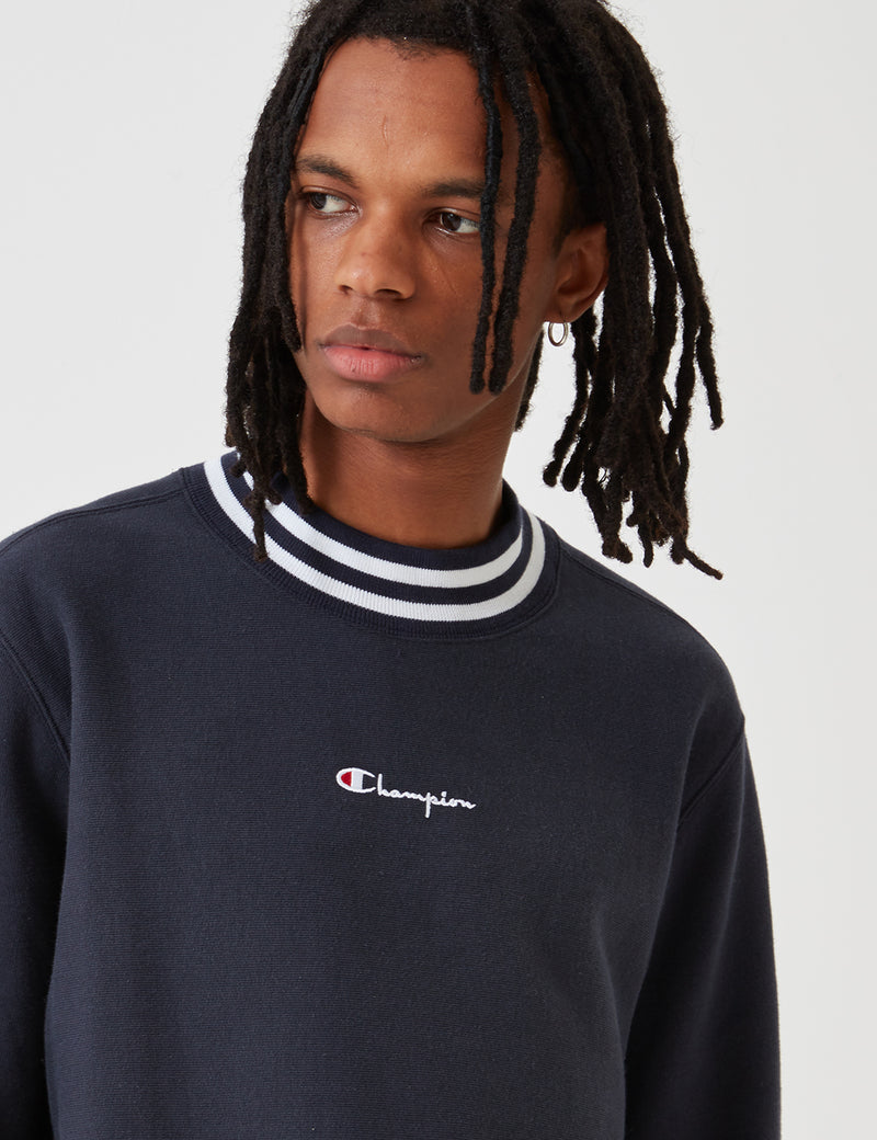 Champion Marine-Blau Sweatshirt Reverse-Weave Neck URBAN - | High