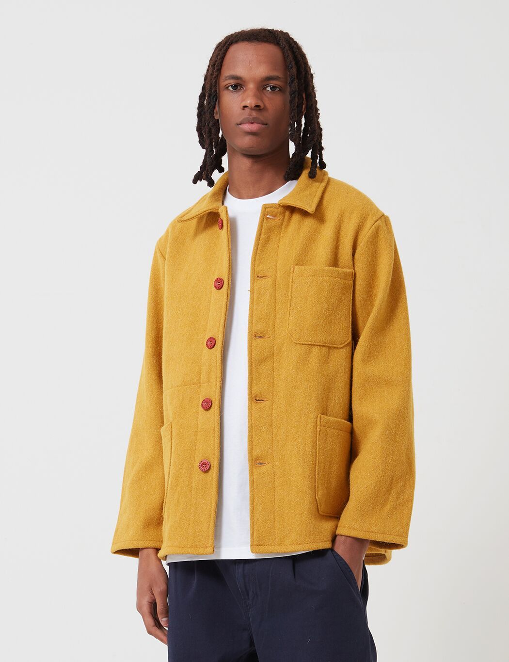 Le Laboureur Wool Work Jacket - Saffron | URBAN EXCESS.