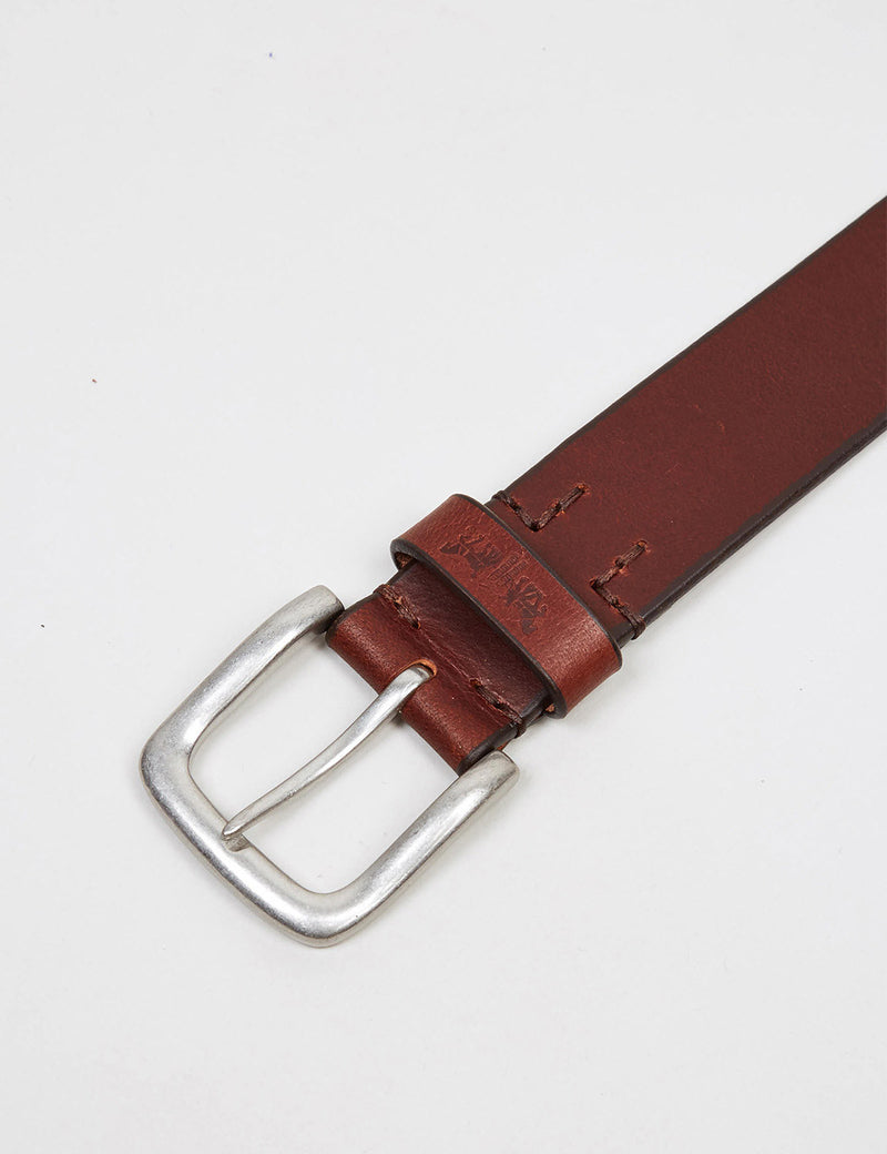 Levis Heavy Leather Premium Belt - Dark Brown