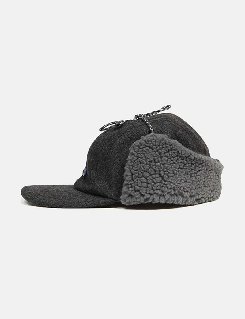 Patagonia Recycled Wool Ear Flap Cap - Forge Grey