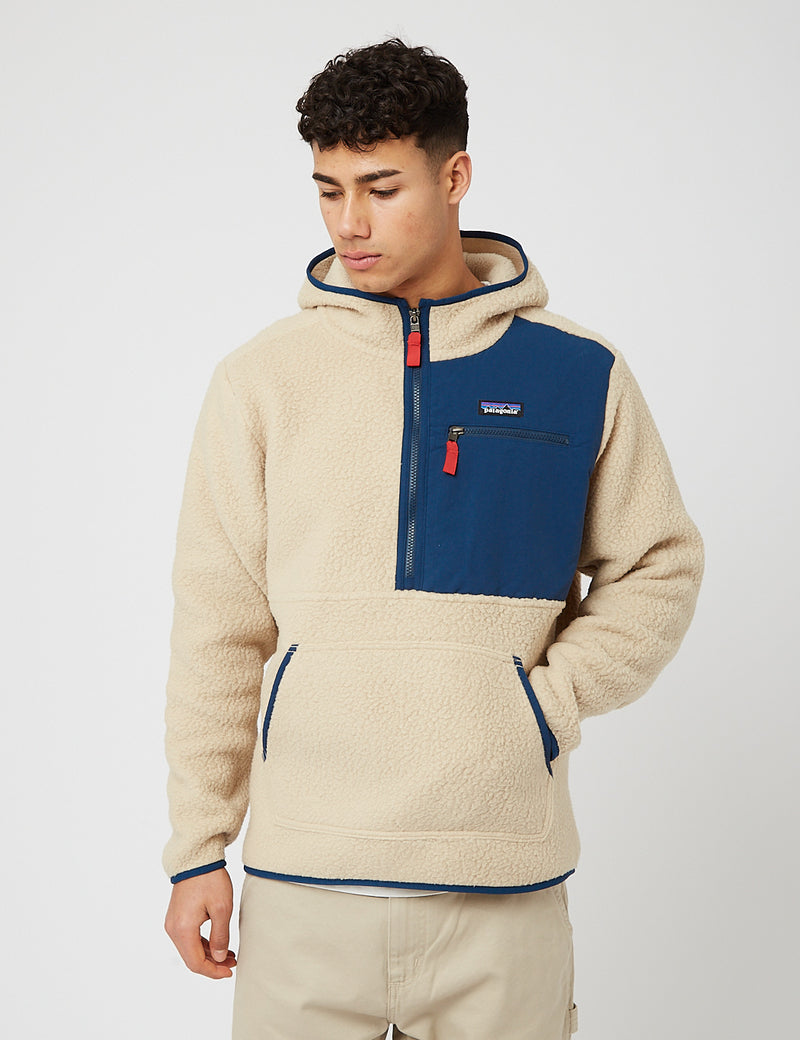 Patagonia retro pile pullover khaki Clearance