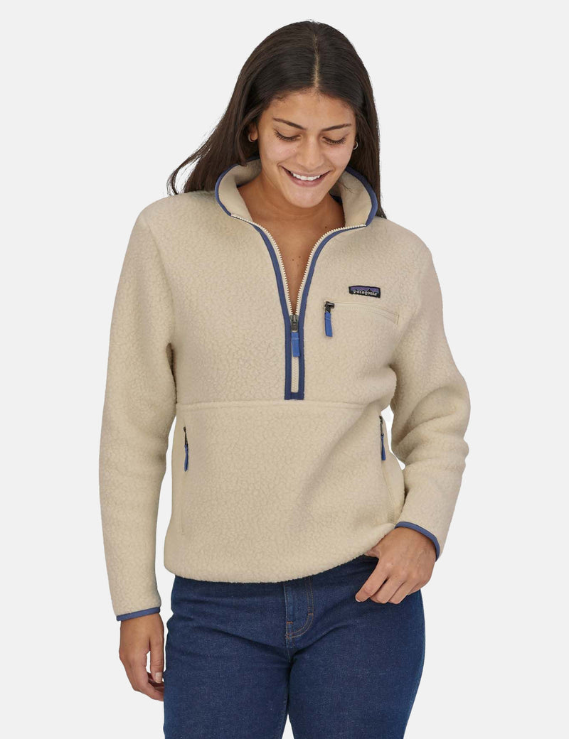 Patagonia Womens Retro Pile Marsupial Fleece - Natural