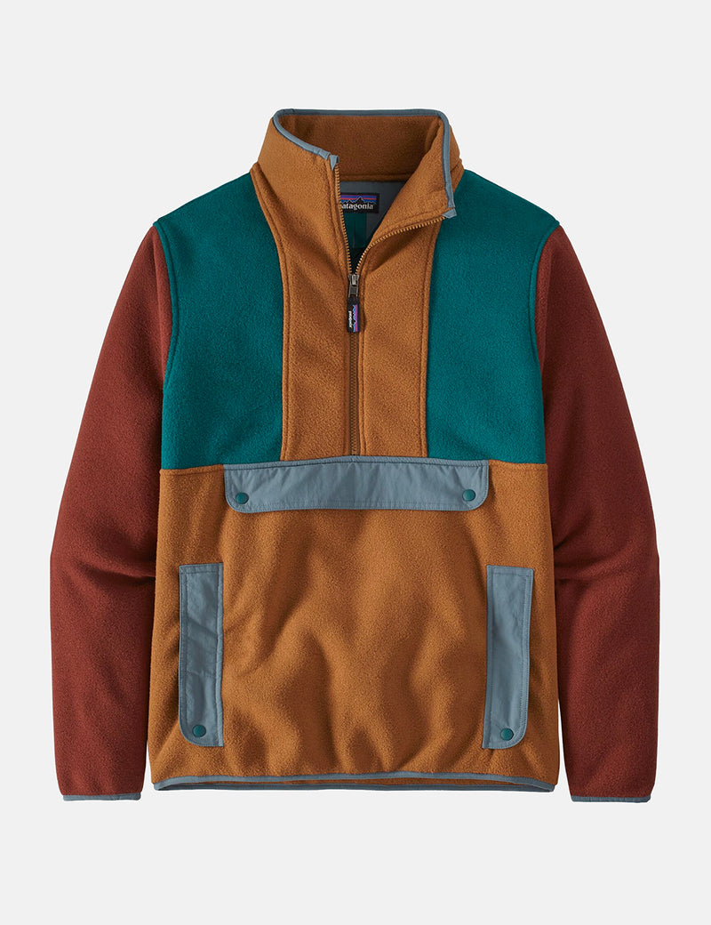 Patagonia Synchilla Anorak Fleece Jacket - Bear Brown