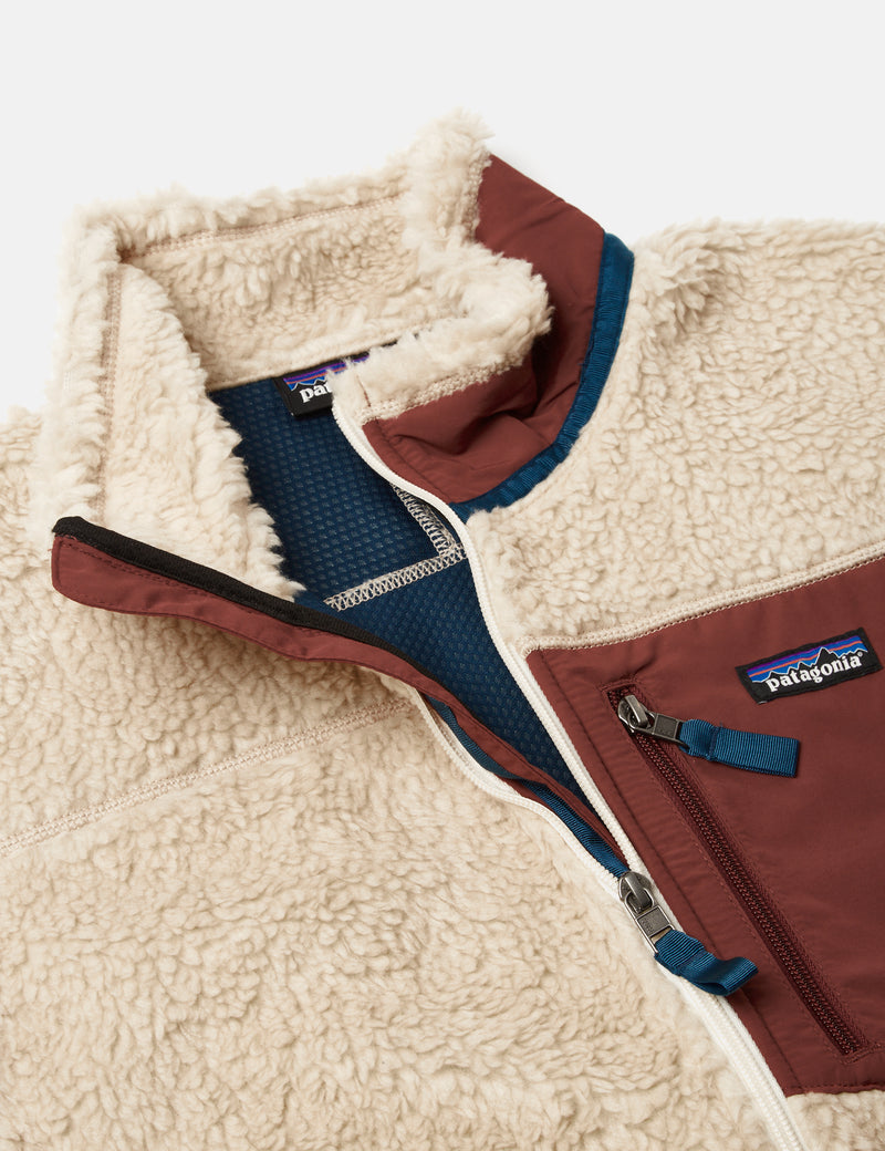 Patagonia Classic Retro-X Vest - Dark Natural/Sequoia Red