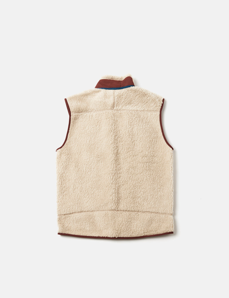 Patagonia Classic Retro-X Vest - Dark Natural/Sequoia Red